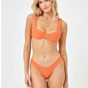 🌻NEW w.tag L*Space Eco Ribbed Nikita Top Sandy Bottom Size Small | $222 Retail